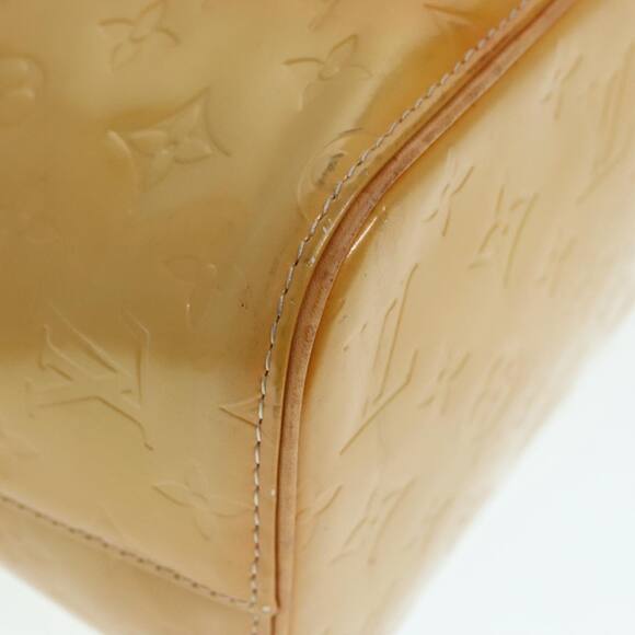 LOUIS VUITTON Monogram Vernis Houston Hand Bag Beige M91004 - Picture 15 of 16